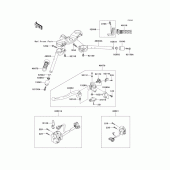 Схема узла: Руль & Пульт управления рулевой для Kawasaki ZX600 Ninja ZX-6RR