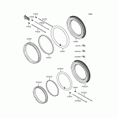 Схема вузла: Колеса (Шини) для Kawasaki BJ250 Estrella RS