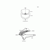 Схема вузла: Decals(Green) для Kawasaki KLX250 KLX250