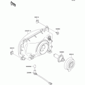 Схема вузла: Headlight(s) для Kawasaki EX500 EX500