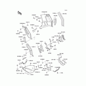 Схема вузла: Cowling lowers(1/2) для Kawasaki ZG1000 Concours