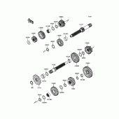 Схема вузла: Трансмісія для Kawasaki KLX125 KLX125