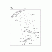 Схема узла: Заглушка сиденья (Опция) для Kawasaki ZX636 Ninja ZX-6R