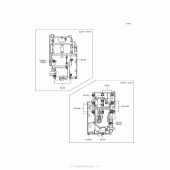 Схема узла: Болты картера двигателя для Kawasaki EX300 Ninja 300