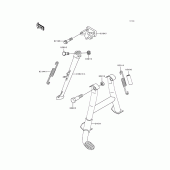 Схема узла: Подставка для Kawasaki ZX600 Ninja ZX-6