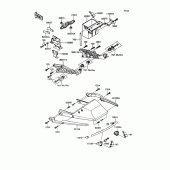 Схема вузла: Батарейний відсік для Kawasaki ZX400 Z400FII