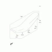 Схема узла: Сиденье для Kawasaki KLX400 KLX400R