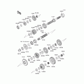Схема узла: Трансмиссия для Kawasaki ZX1400 Ninja ZX-14R