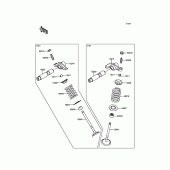 Схема узла: Клапан(ы) для Kawasaki KLX140 KLX140