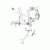 Схема вузла: Stand(s) для Kawasaki KL650 KLR650