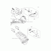 Схема вузла: Задній ліхтар (Стоп сигнал) для Kawasaki ER250 Z250