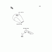 Схема вузла: Інформаційні наклейки для Kawasaki ZR1100 Zephyr 1100