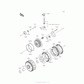 Схема узла: Сцепление для Kawasaki BR250 Z250SL ABS