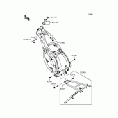 Схема узла: Рама для Kawasaki KX125