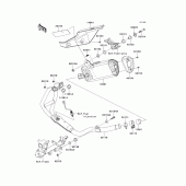Схема узла: Выхлопная система (s) для Kawasaki EX300 Ninja 300