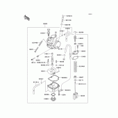 Схема вузла: Карбюратор для Kawasaki KX100
