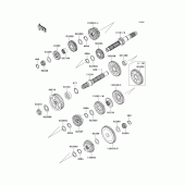 Схема узла: Трансмиссия для Kawasaki VN1700 VN1700 Voyager ABS