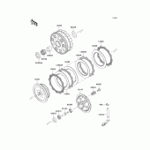 Схема вузла: Зчеплення для Kawasaki VN900 VN900 Classic