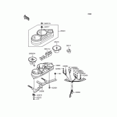 Схема вузла: Панель приладів для Kawasaki EX250 ZZR250