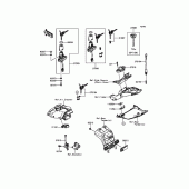 Схема узла: Замок зажигания для Kawasaki ZX1000 Ninja ZX-10R