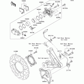 Схема вузла: Заднє гальмо для Kawasaki ZG1400 1400GTR ABS