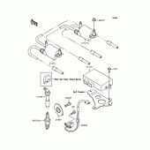 Схема вузла: Котушка запалювання для Kawasaki ZR400 ZRX-II