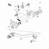 Схема вузла: Лапка КПП для Kawasaki KX85 KX85-II
