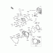 Схема вузла: Engine cover(s) для Kawasaki KX450 KX450F