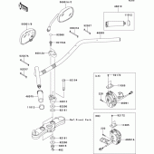 Схема вузла: Кермо & Пульт управління кермовим для Kawasaki VN1700 VN1700 Classic Tourer ABS