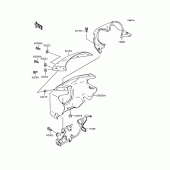 Схема вузла: Обтічник (ZR400-E3) для Kawasaki ZR400 ZRX