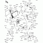 Схема вузла: Радіатор (1/2) для Kawasaki ZR1000 Z1000