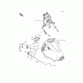 Схема узла: Система испарения топлива для Kawasaki KLE250 Versys-X 250 ABS