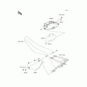 Схема вузла: Side covers для Kawasaki KX450 KX450F