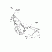 Схема вузла: Рама для Kawasaki KX250/KX252 KX250F