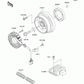 Схема узла: Генератор для Kawasaki EJ800 W800