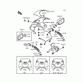 Схема узла: Обтекатель (ZX400-L1) для Kawasaki ZX400 ZXR400