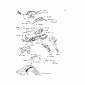 Схема узла: Заднее крыло для Kawasaki ZX636 Ninja ZX-6R