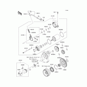 Схема узла: Starter motor для Kawasaki KLX450 KLX450R