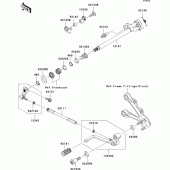 Схема узла: Переключатель передач для Kawasaki ZX600 Ninja ZX-6R