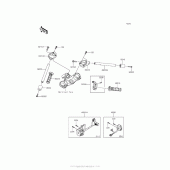 Схема узла: Руль & Пульт управления рулевой для Kawasaki ZX1400 Ninja ZX-14R