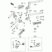 Схема вузла: Кермо & Пульт управління кермовим для Kawasaki ZG1000 Concours