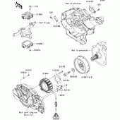 Схема вузла: Генератор для Kawasaki VN1700 VN1700 Classic ABS