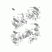 Схема вузла: Підніжки для Kawasaki VN1700 Vulcan 1700 Voyager ABS