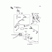 Схема вузла: Ручки з підігрівом (Опція) для Kawasaki KLE650 Versys 650 ABS