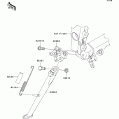 Схема вузла: Stand(s) для Kawasaki ZX636 Ninja ZX-6R