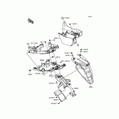 Схема вузла: Заднє крило для Kawasaki EX650 ER-6F