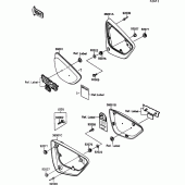 Схема узла: Side cover для Kawasaki VN1500 VN-15 SE