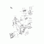 Схема узла: Рама для Kawasaki KLX125 KLX125