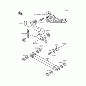 Схема вузла: Лапка гальма для Kawasaki ZR750 Zephyr