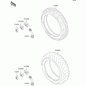 Схема узла: Шины для Kawasaki ZX1200 Ninja ZX-12R